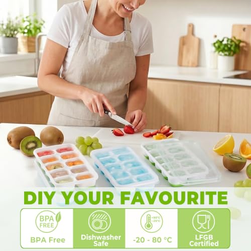 Silicone Ice Cube Tray (4 Count)