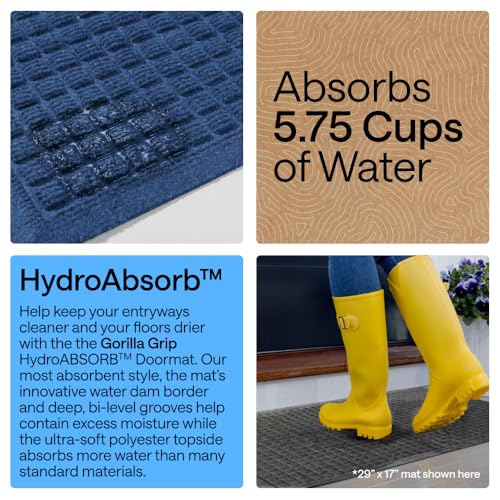 HydroABSORB Door Mat for Indoor Outdoor Use