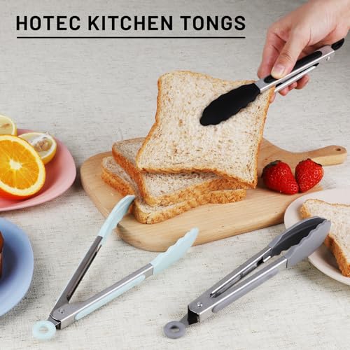 Mini Silicone Kitchen Tongs for Cooking (3 Count)