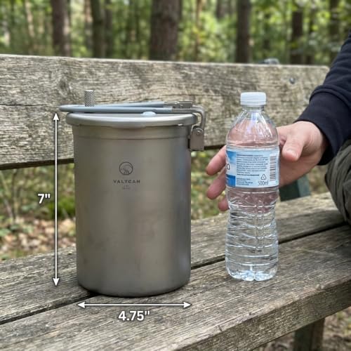 Titanium Pressure Cooker Pot 1800ml Camping PFAS