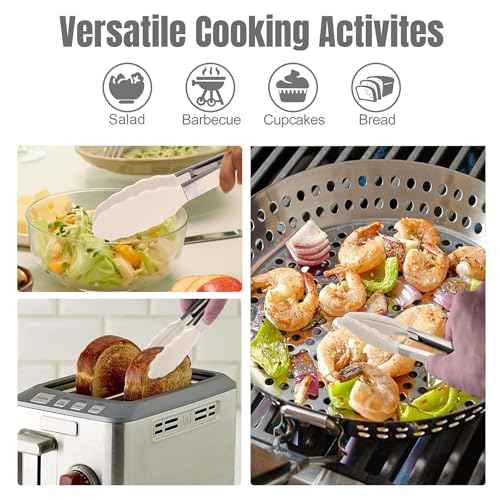Silicone Serving Tongs for Cooking 9 (3 Count)