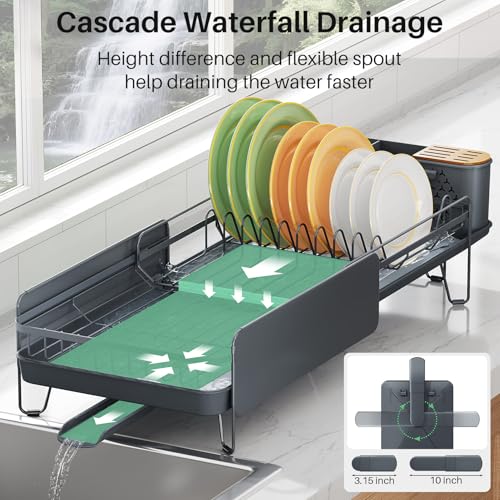 Large Dish Drying Rack for Kitchen Counter