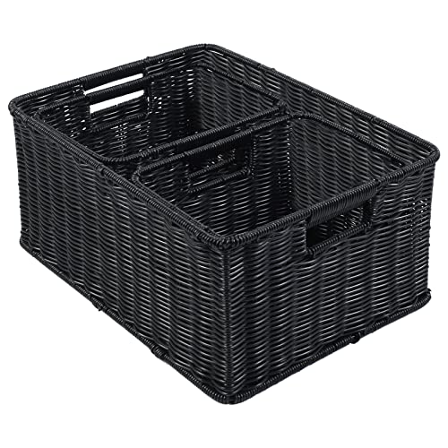 Large Wicker Baskets for Storage (3 Count)
