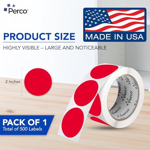 Red Round Circle Dot Sticker 2