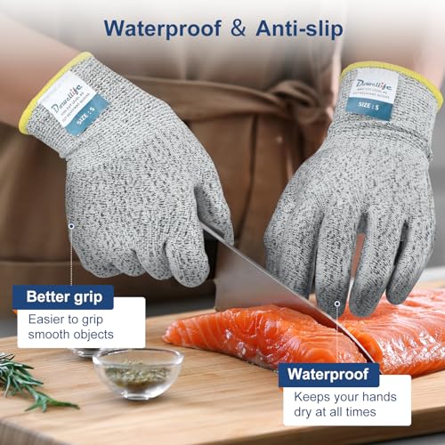 Level 5 Cut Resistant Gloves with Silicone Coating Food Grade