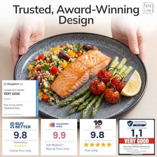 18 Piece Stoneware Dinnerware Set for 6 (18 Count)