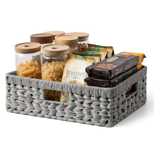Wicker Storage Basket for Shelves