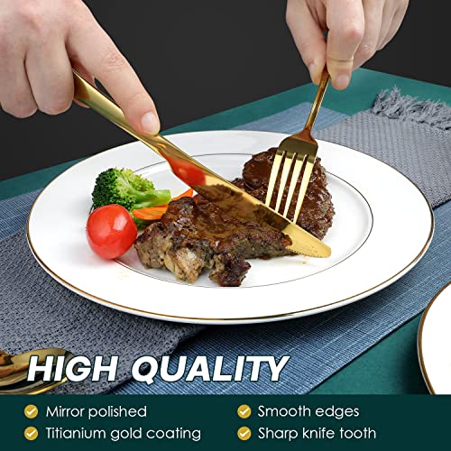 Gold Silverware Set (6 Count)