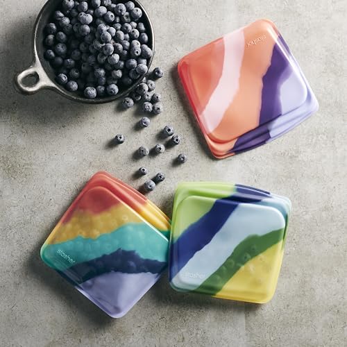 Premium Reusable Silicone Bags and Lunch Bag (3 Count)