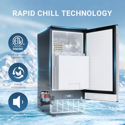 Commercial Under Counter Ice Maker with Drain Pump