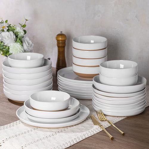 8.75'' Large Ceramic Pasta Bowls (4 Count)