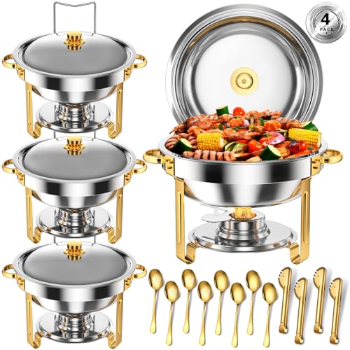 Round Chafing Dishes for Buffet 5 Qt