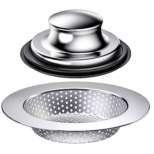 2PCS Kitchen Sink Stopper and Kitchen Sink Drain Strainer (2 Count)