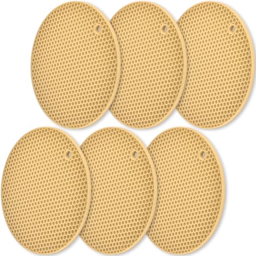 Silicone Trivets Mat (6 Count)