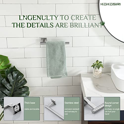 Hand Towel Bar Chrome Bathroom Towel Rail Holder Kitchen Paper Holder Wall Mounted Toilet Cabinet Mount