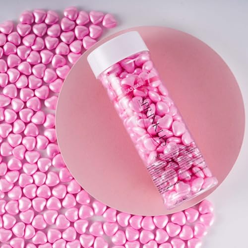 Pink Heart Shapes Sprinkles (4.58 Ounce)