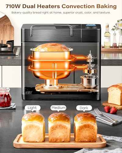 710W 2LB Bread Maker Dual Heaters
