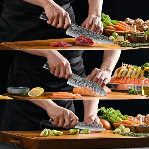 Damascus Kitchen Knife Set 3 Piece (3 Count)
