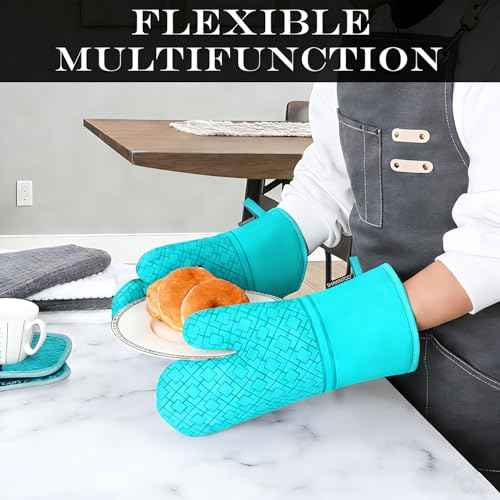 Oven Mitts and Pot Holders Sets 6pcs (6 Count)