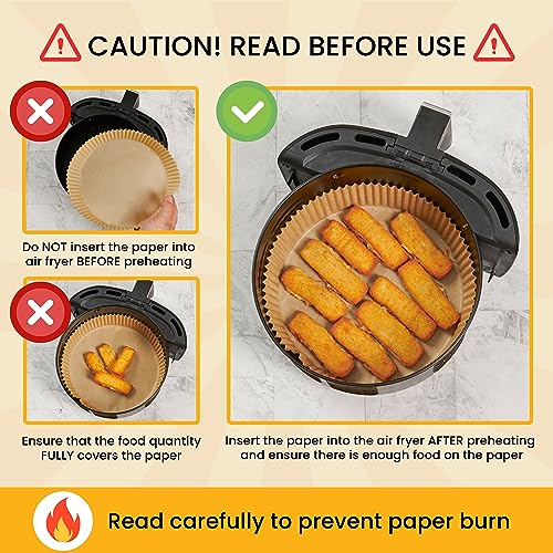 250 pcs Air Fryer Liners for Ninja (250 Count)