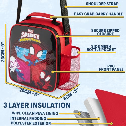 Marvel Spidey and His Amazing Friends Boys Lunch Box 3Pc Set (3 Count)
