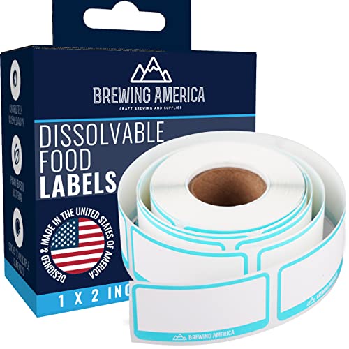Dissolvable Food Labels for Food Containers (250 Count)