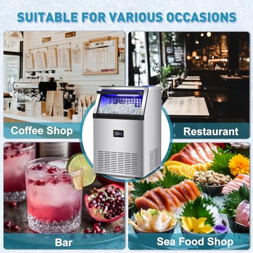 Commercial Ice Maker Machine (55 Count)