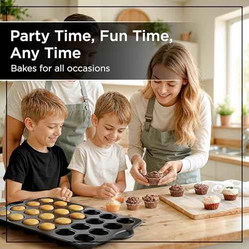 Mini Muffin Pan 24 Cup Set of 2 (2 Count)