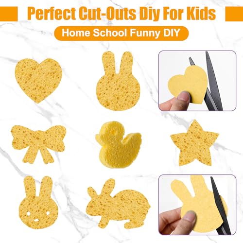 200 Pieces Compressed Wood Pulp Dish Sponges for Kitchen (200 Count)