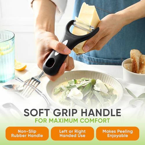 Set of 2 Stainless Steel Y Shaped Vegetable Peeler for Kitchen (2 Count)