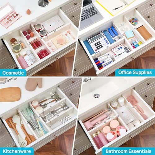 16 Pack Drawer Dividers for Clothes (16 Count)