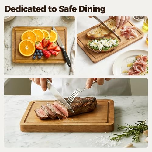Small Acacia Wood Cutting Board for Kitchen