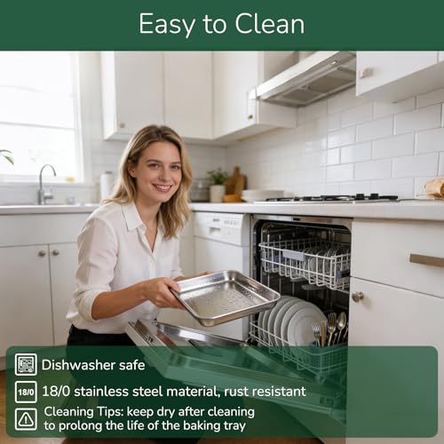 18 0 Stainless Steel Baking Sheet with Cooling Rack