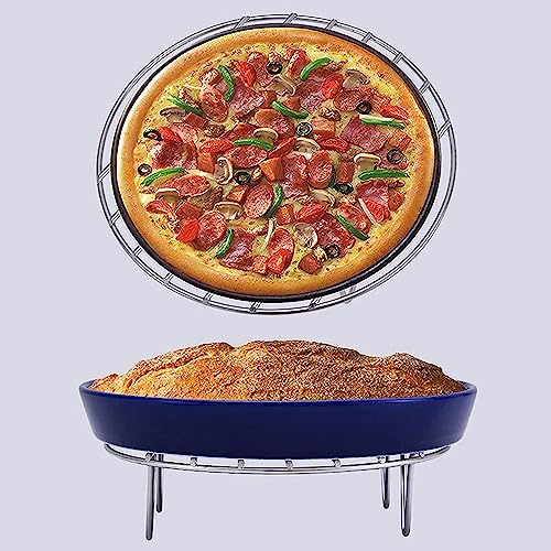 11" Round Cooking Rack Versatile Stainless Steel Grid Grill Steamer Rack