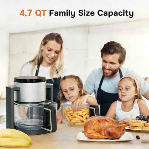 4.7 Qt Glass Air Fryer