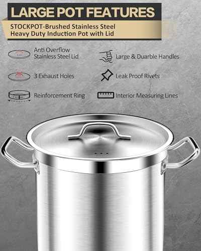 Commercial Grade Large Stock Pots