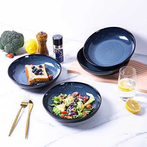 9.0" Ceramic Pasta Bowls Set of 4 (4 Count)