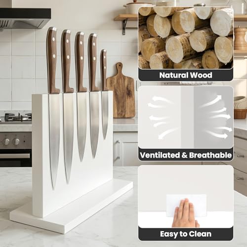 White Magnetic Knife Holder