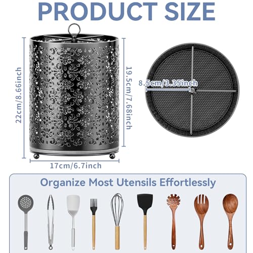 360° Rotating Utensil Holder