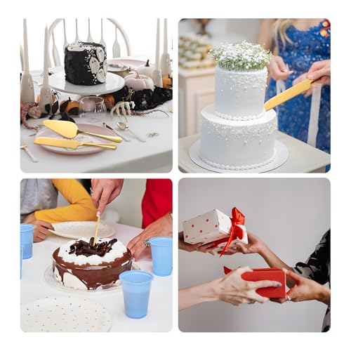 Golden Cake Cutting Set for Wedding