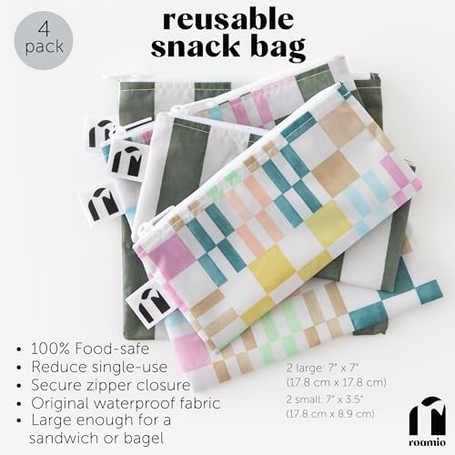 Roamio Reusable Sandwich and Snack Bags