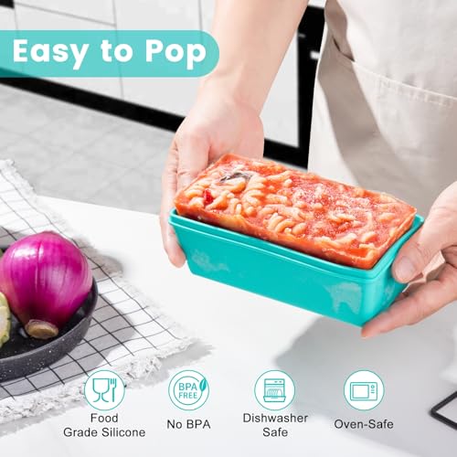 Silicone Freezer Molds with Lids (6 Count)