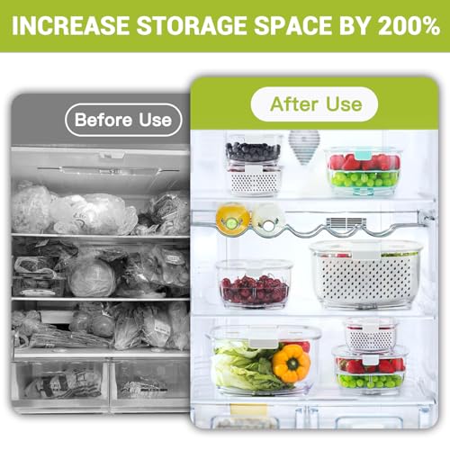 Fresh Produce Vegetable Fruit Storage Containers 3Piece Set