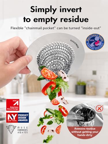 Reversible Sink Drain Strainer & Kitchen Sink Stopper Set