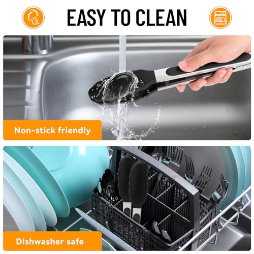 Silicone Serving Tongs for Cooking 9 (3 Count)