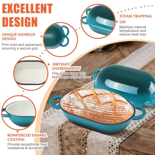 5 QT Enameled Cast Iron Sourdough Bread Oven