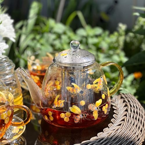Heat Resistant Glass Teapot with Infuser