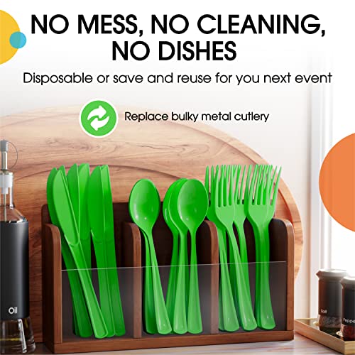 Party Solids Plastic Spoons (200 Count)