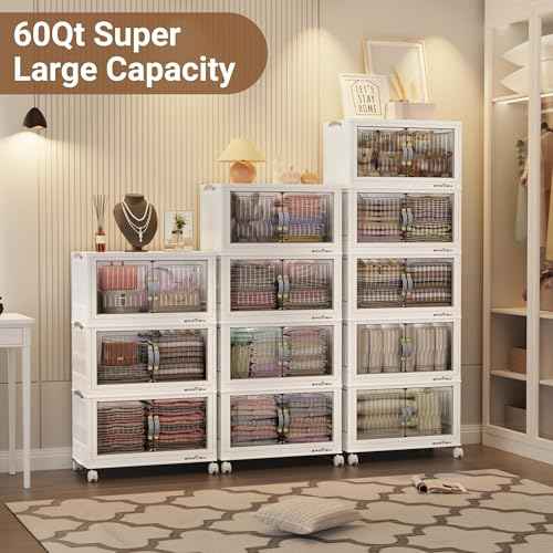 180Qt Stackable Storage Bins with Lid (3 Count)