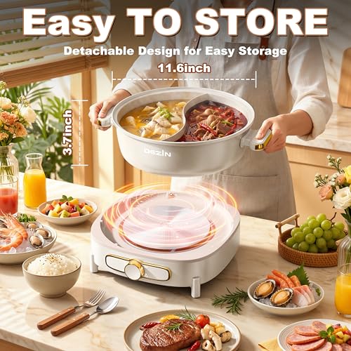 6L Hot Pot Electric with Divider